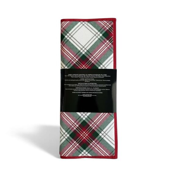 Ralph Lauren Holiday Plaid Reversible Dish Drying Mats Set of 2 | NEW with Tags - Picture 2 of 2